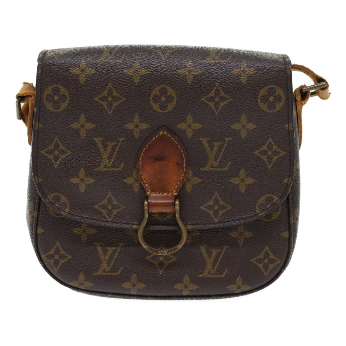 LOUIS VUITTON Monogram Saint Cloud MM Shoulder Bag M51243 LV yk7459