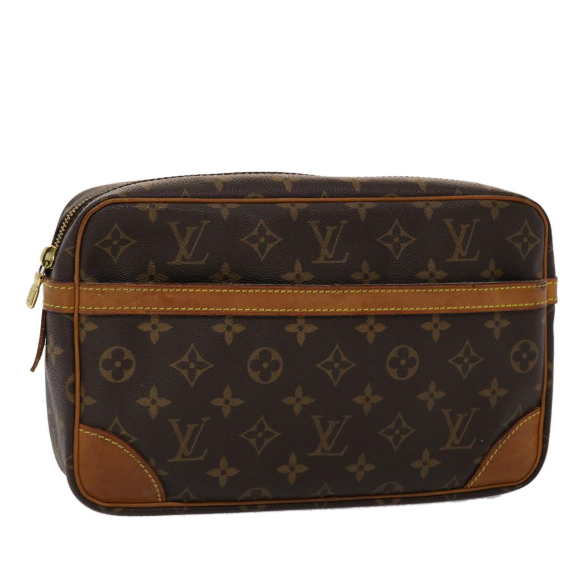 LOUIS VUITTON Monogram Compiegne 28 Clutch Bag M51845 LV yk7465
