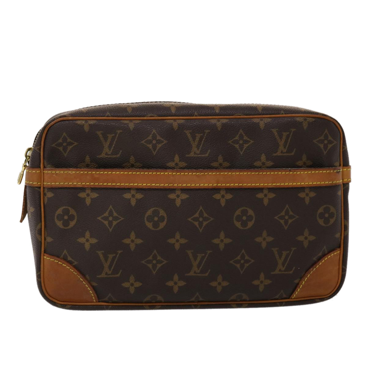 LOUIS VUITTON Monogram Compiegne 28 Clutch Bag M51845 LV yk7465