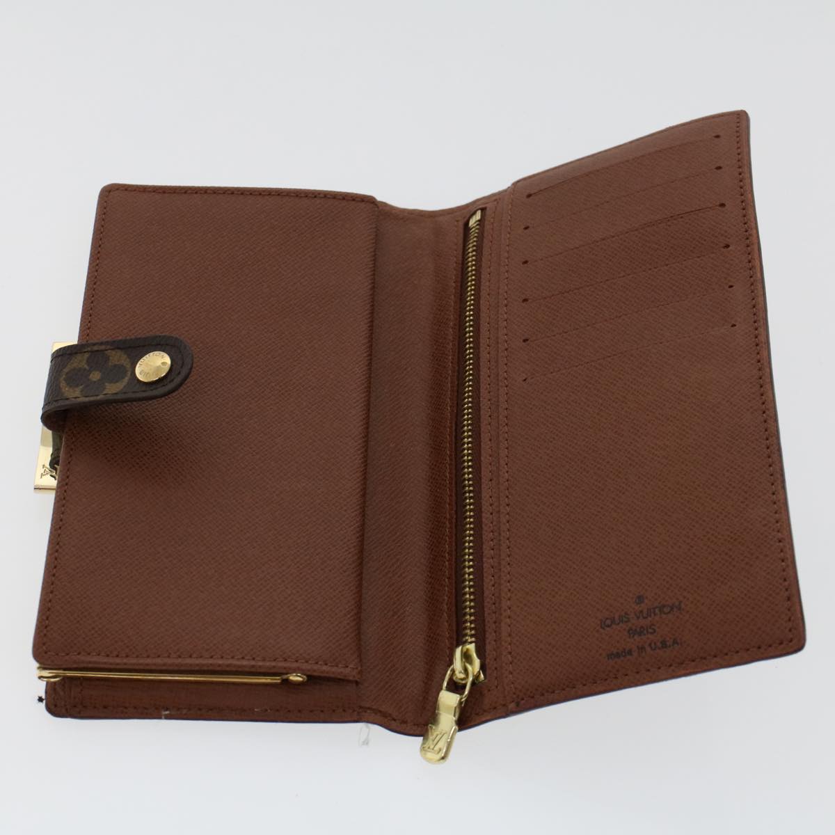 LOUIS VUITTON Monogram Continental Wallet North America T61217 LV yk7469