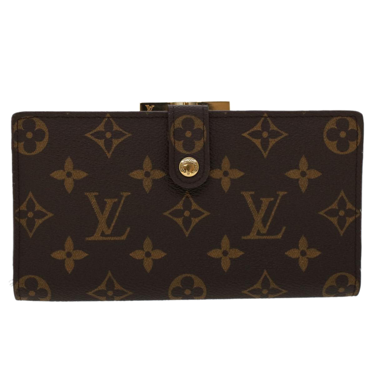 LOUIS VUITTON Monogram Continental Wallet North America T61217 LV yk7469