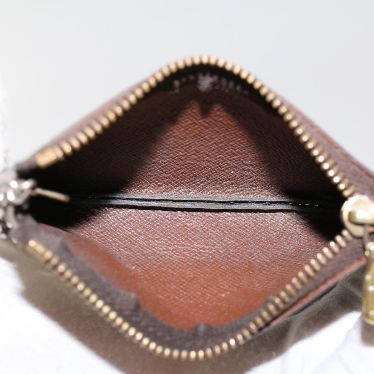 LOUIS VUITTON Monogram Pochette Cles Coin Purse M62650 LV yk7484