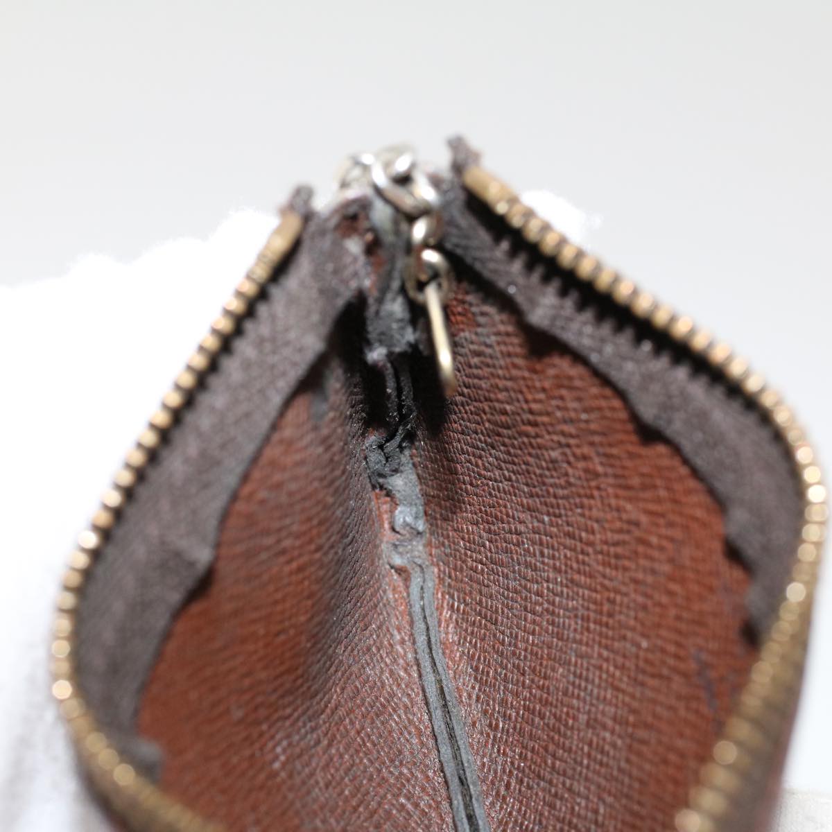LOUIS VUITTON Monogram Pochette Cles Coin Purse M62650 LV yk7484