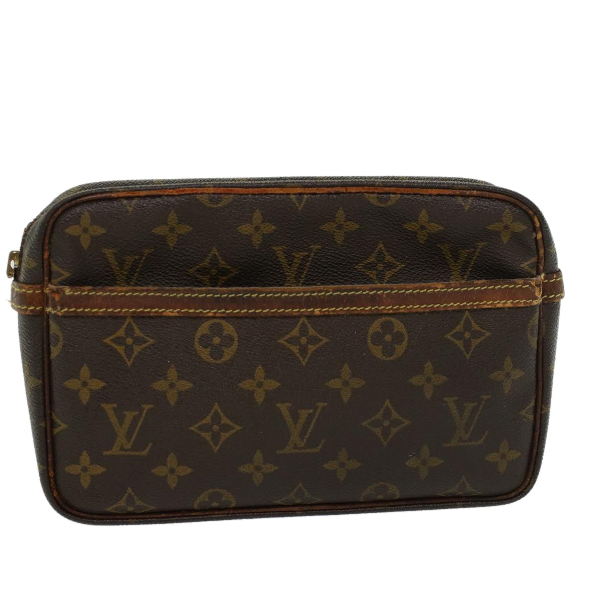 LOUIS VUITTON Monogram Compiegne 23 Clutch Bag M51847 LV yk7531B