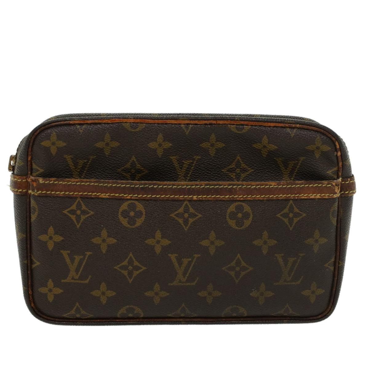 LOUIS VUITTON Monogram Compiegne 23 Clutch Bag M51847 LV yk7531B