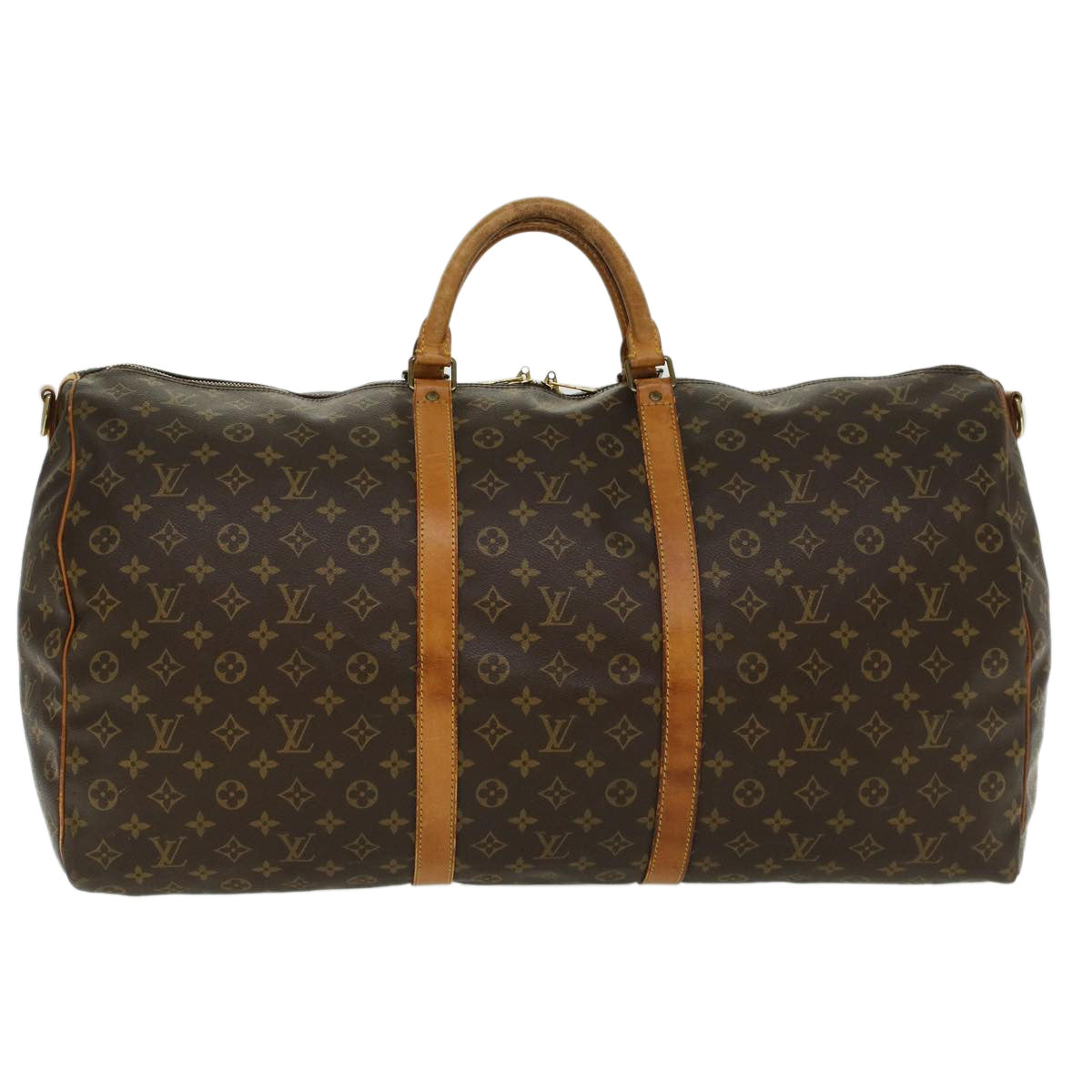 LOUIS VUITTON Monogram Keepall Bandouliere 60 Boston Bag M41412 LV yk7533B