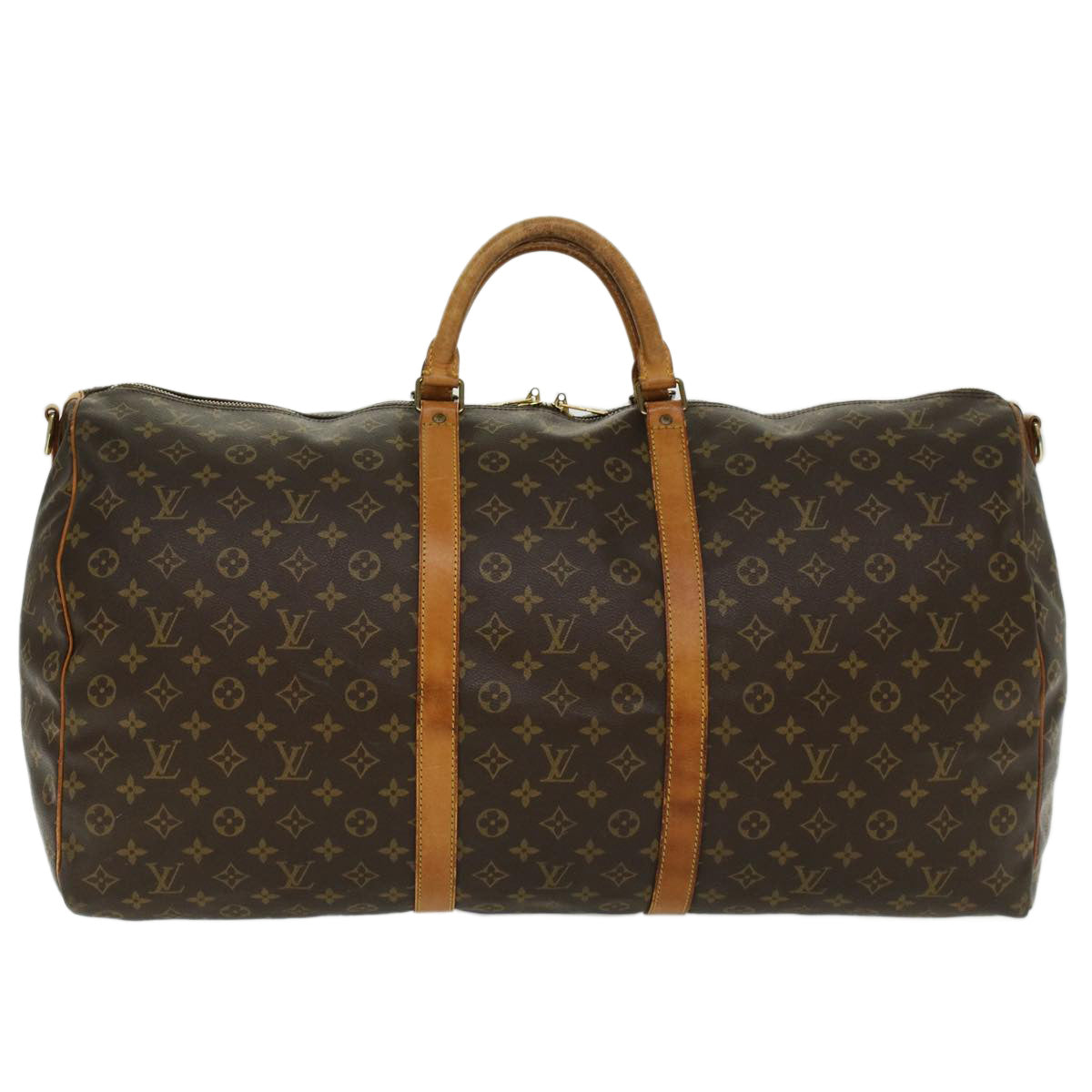 LOUIS VUITTON Monogram Keepall Bandouliere 60 Boston Bag M41412 LV yk7533B