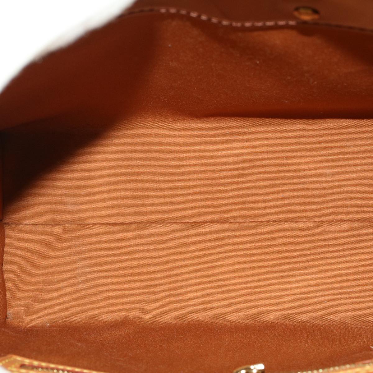 LOUIS VUITTON Monogram Vernis Reade PM Hand Bag Bronze M91146 LV yk7592