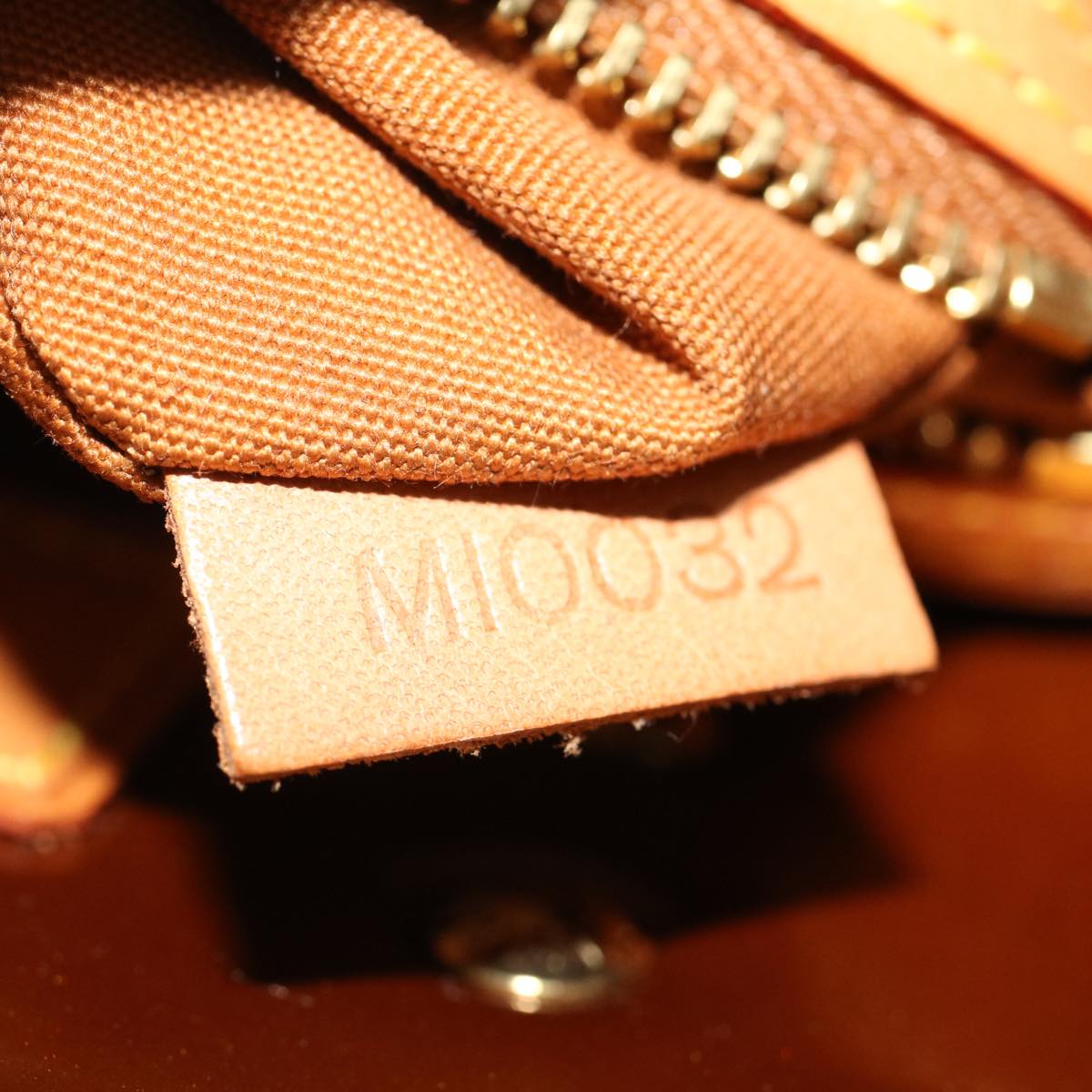 LOUIS VUITTON Monogram Vernis Reade PM Hand Bag Bronze M91146 LV yk7592