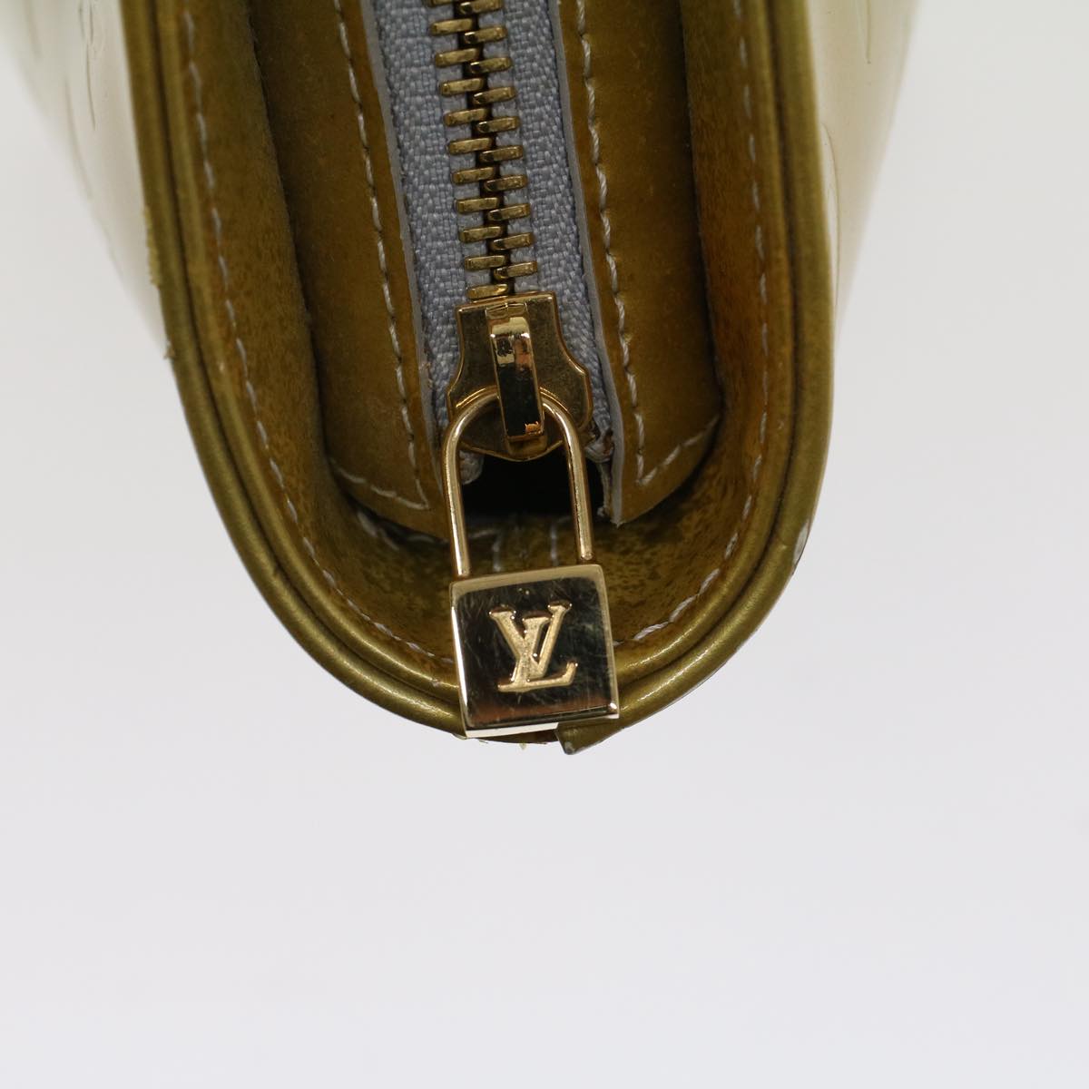 LOUIS VUITTON Monogram Vernis Houston Hand Bag Gris M91053 LV yk7621