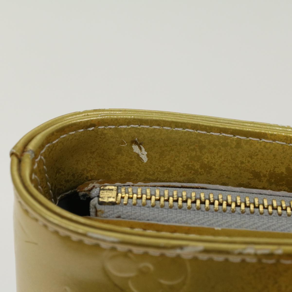 LOUIS VUITTON Monogram Vernis Houston Hand Bag Gris M91053 LV yk7621