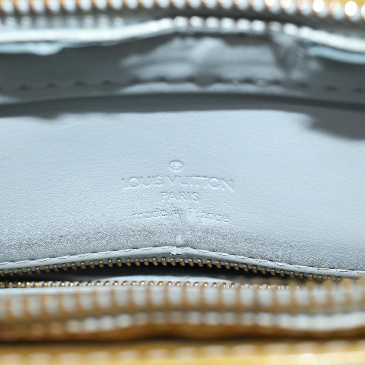 LOUIS VUITTON Monogram Vernis Houston Hand Bag Gris M91053 LV yk7621