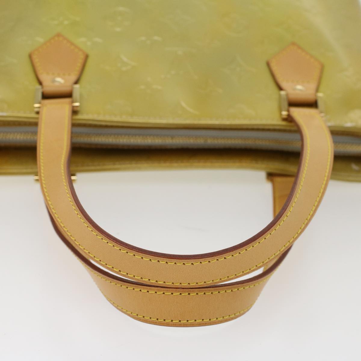 LOUIS VUITTON Monogram Vernis Houston Hand Bag Gris M91053 LV yk7621