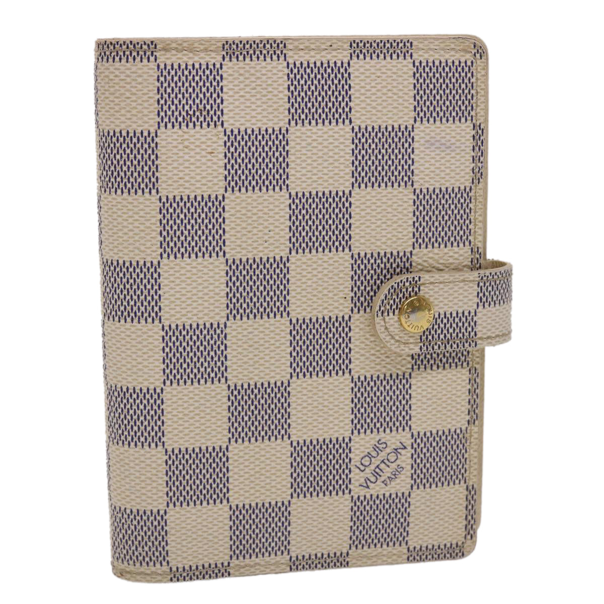 LOUIS VUITTON Damier Azur Agenda PM Day Planner Cover R20706 LV yk7629
