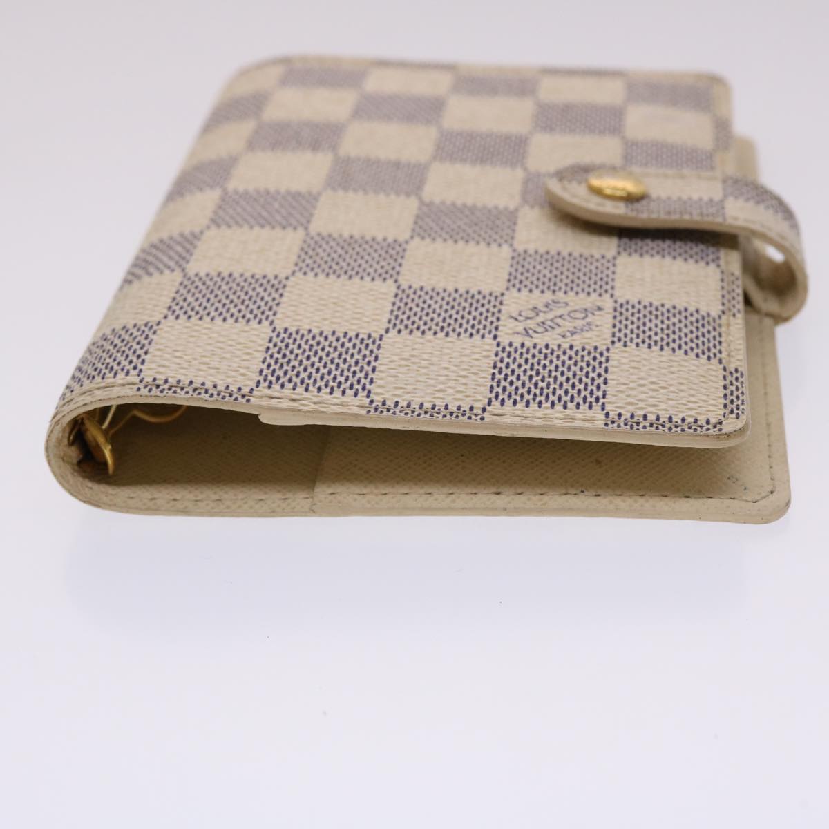 LOUIS VUITTON Damier Azur Agenda PM Day Planner Cover R20706 LV yk7629