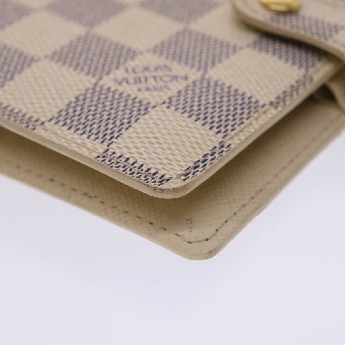LOUIS VUITTON Damier Azur Agenda PM Day Planner Cover R20706 LV yk7629