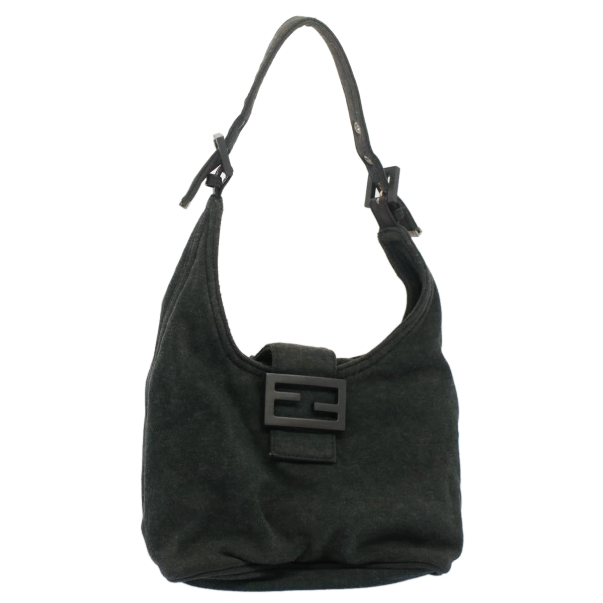 Luxury FendiMamma Baguette Shoulder Bag Cotton Gray 2354 26686 099yk8388B