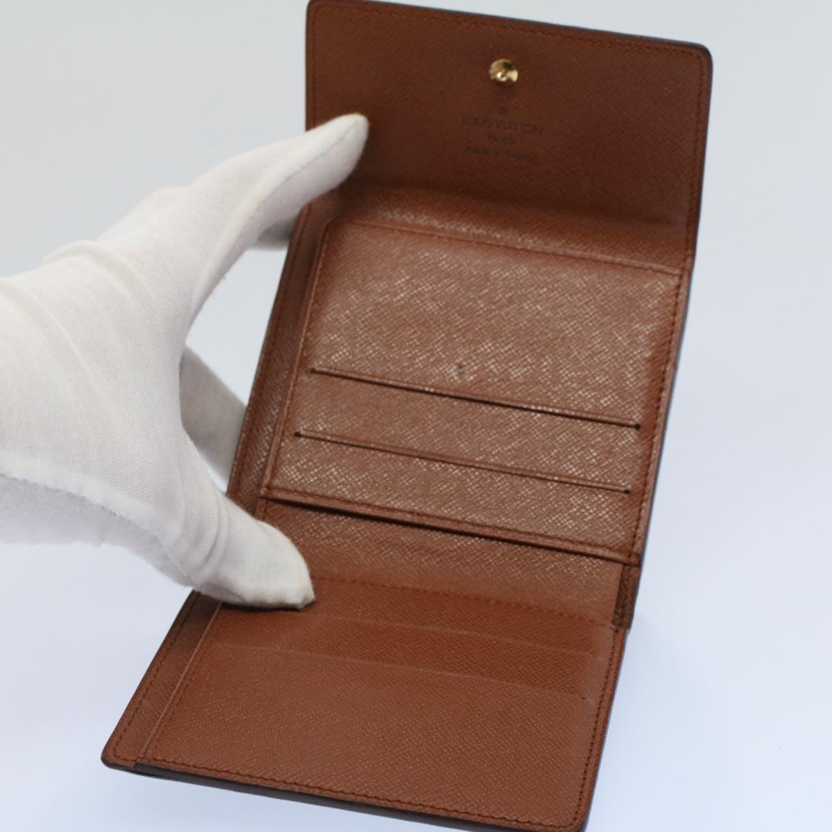 LOUIS VUITTON Monogram Porte Monnaie Bier Cartes Crdit Wallet M61652 yk8504