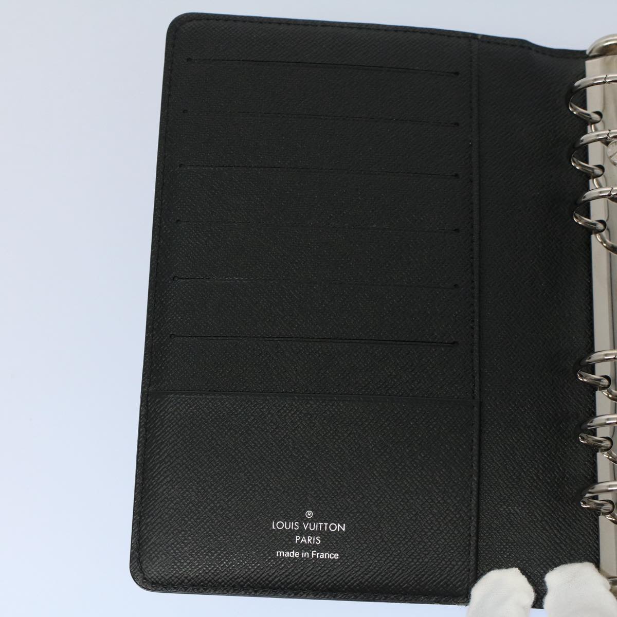 LOUIS VUITTON Epi Agenda MM Day Planner Cover New Model Black R20042 yk8508