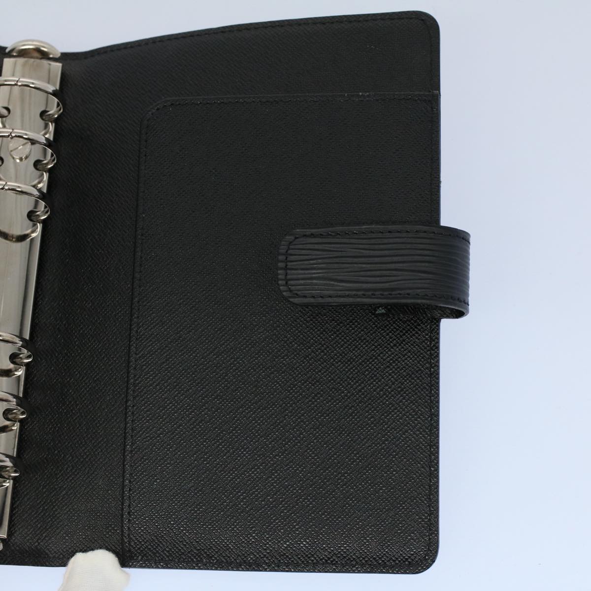 LOUIS VUITTON Epi Agenda MM Day Planner Cover New Model Black R20042 yk8508