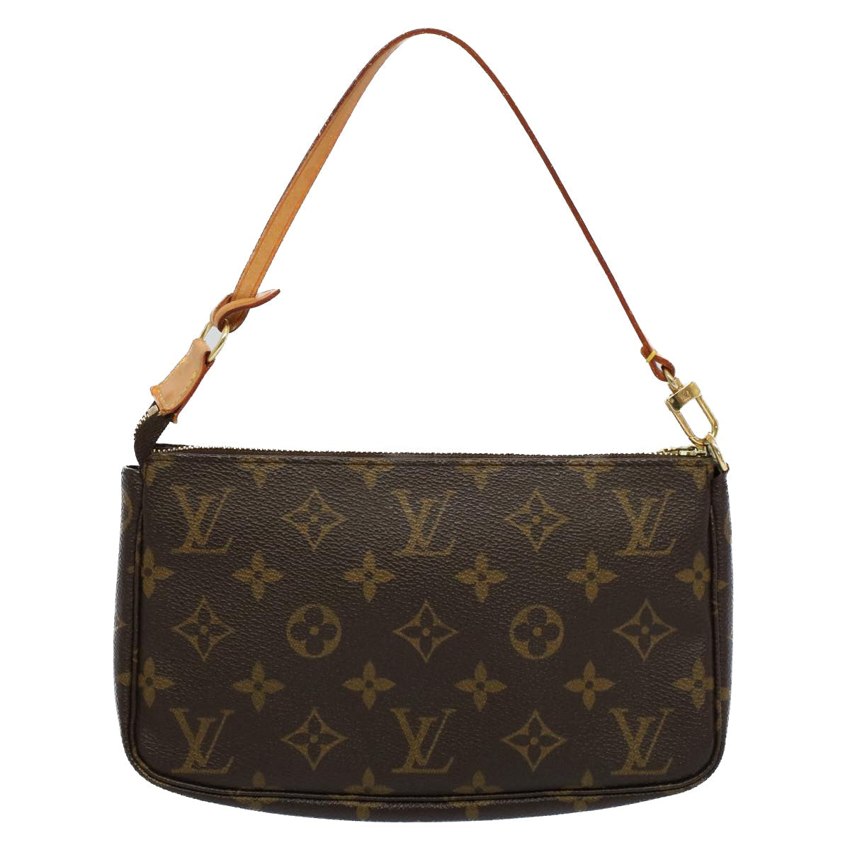 LOUIS VUITTON Monogram Pochette Accessoires Pouch M51980 LV yk8516