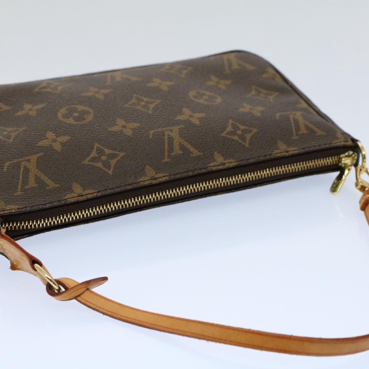 LOUIS VUITTON Monogram Pochette Accessoires Pouch M51980 LV yk8516