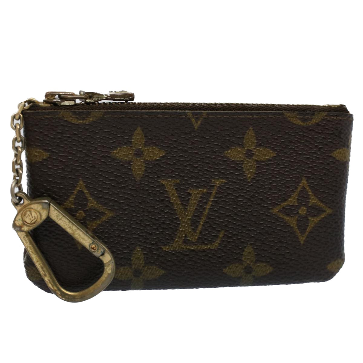 LOUIS VUITTON Monogram Pochette Cles Coin Purse M62650 LV yk8517