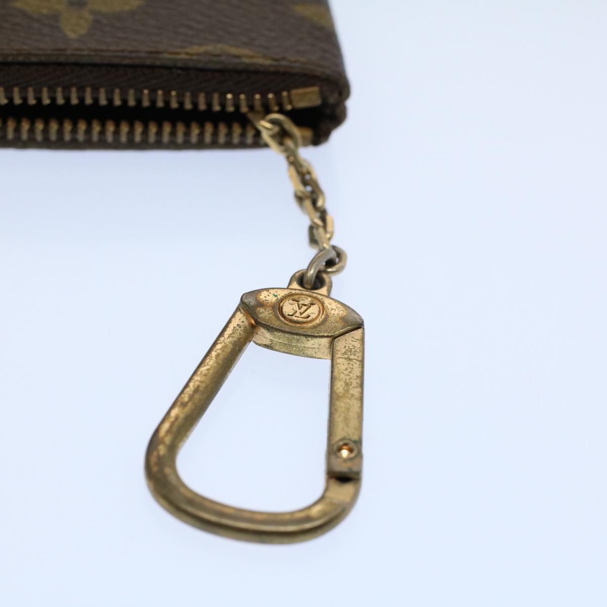 LOUIS VUITTON Monogram Pochette Cles Coin Purse M62650 LV yk8517