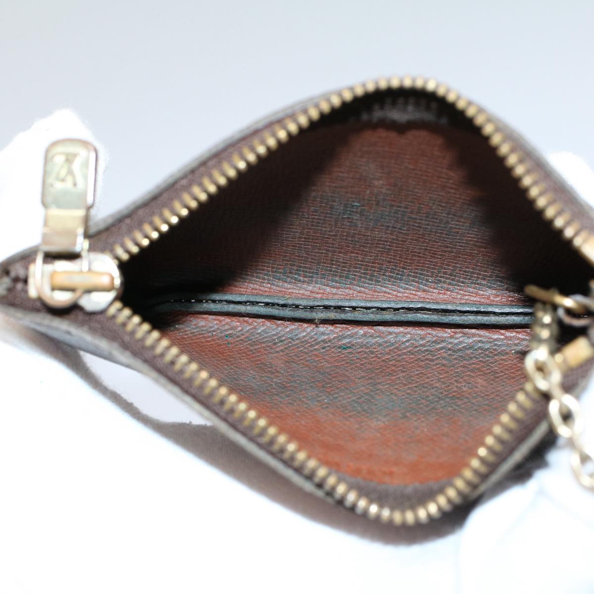 LOUIS VUITTON Monogram Pochette Cles Coin Purse M62650 LV yk8517