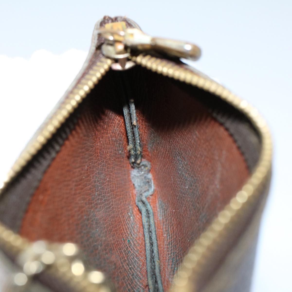 LOUIS VUITTON Monogram Pochette Cles Coin Purse M62650 LV yk8517