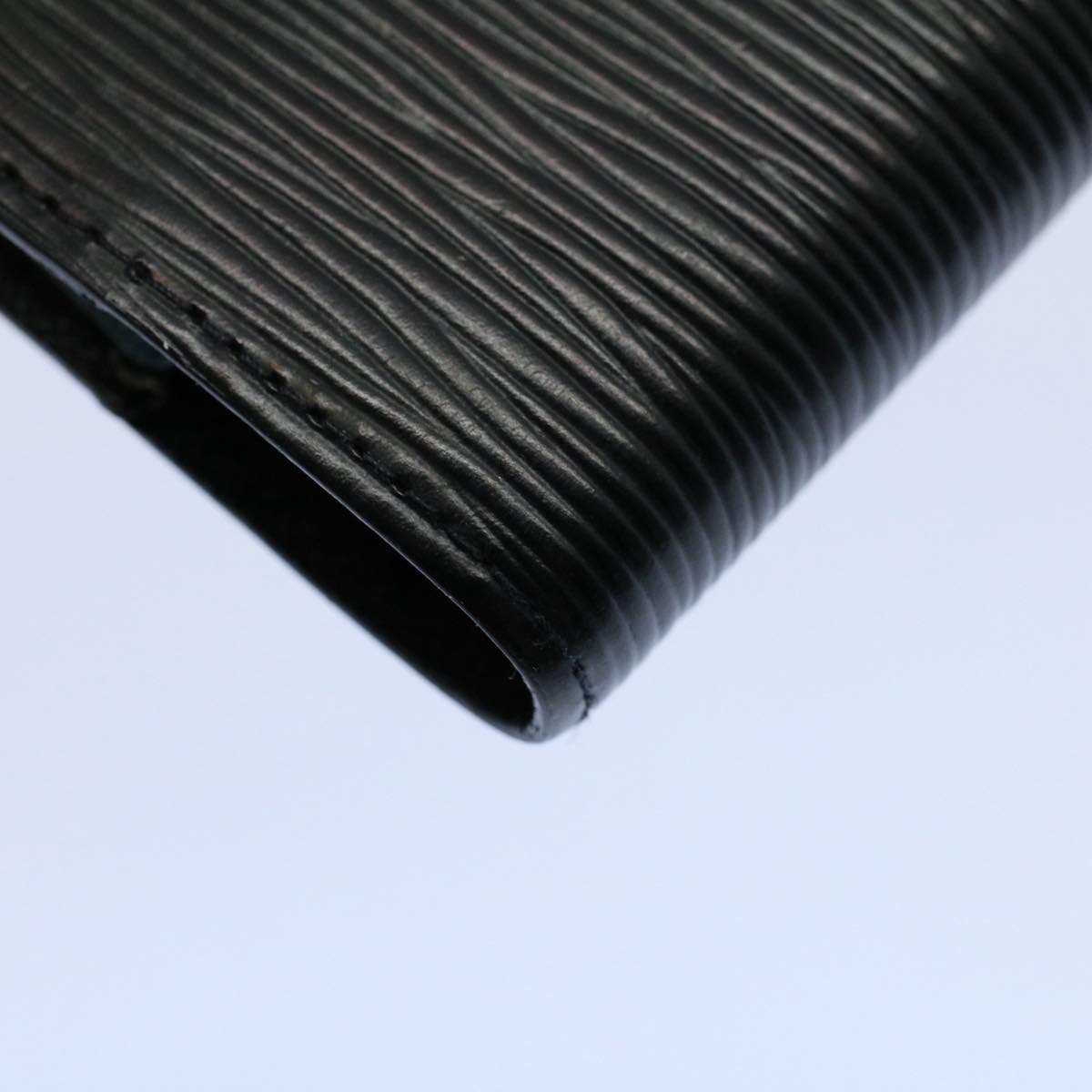 LOUIS VUITTON Epi Agenda PM Day Planner Cover Black R20052 LV yk8539