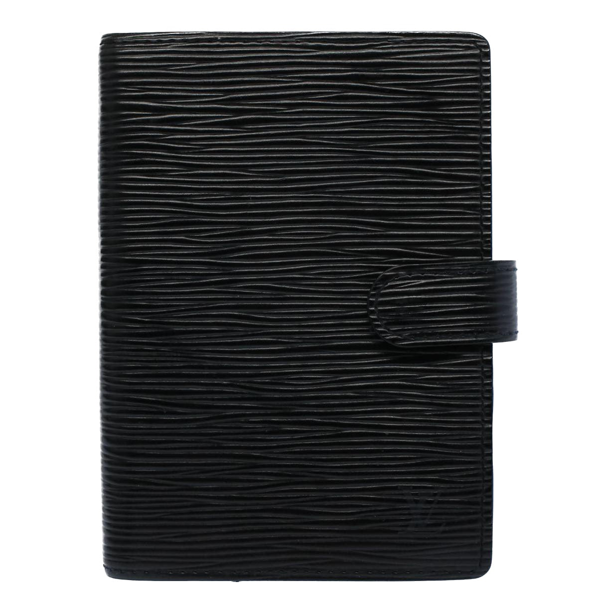 LOUIS VUITTON Epi Agenda PM Day Planner Cover Black R20052 LV yk8539