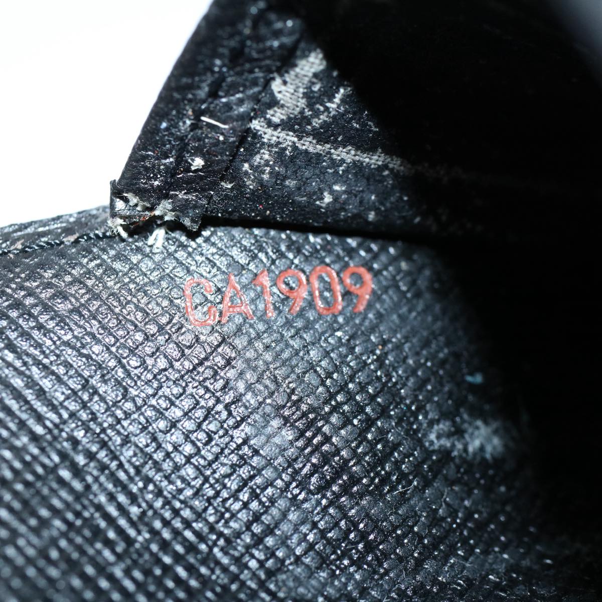 LOUIS VUITTON Epi Agenda PM Day Planner Cover Black R20052 LV yk8539
