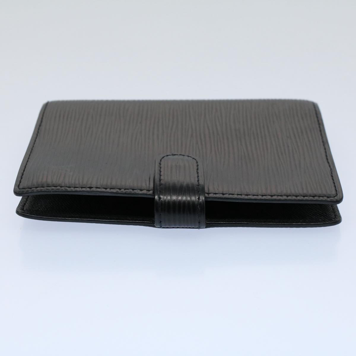 LOUIS VUITTON Epi Agenda PM Day Planner Cover Black R20052 LV yk8539