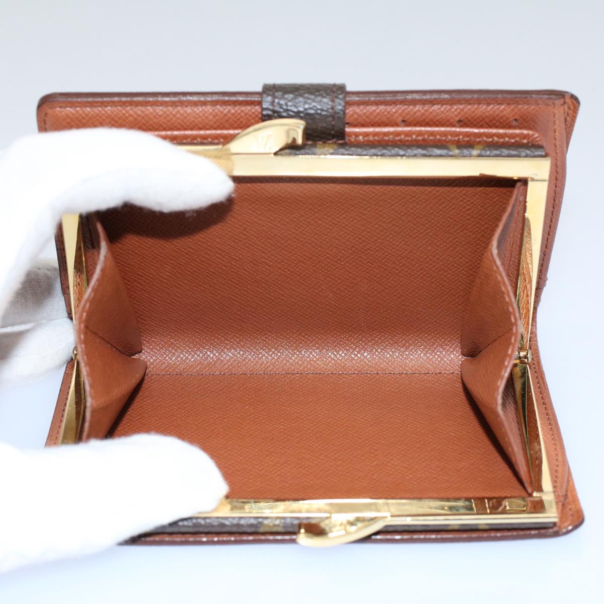 LOUIS VUITTON Monogram Porte Monnaie Billets Viennois Wallet M61663 yk8540