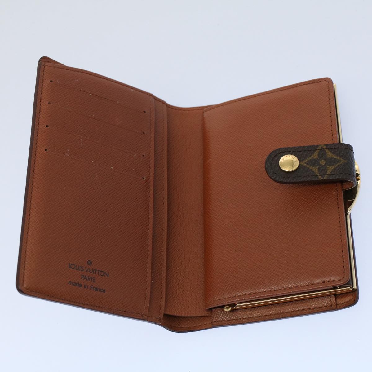 LOUIS VUITTON Monogram Porte Monnaie Billets Viennois Wallet M61663 yk8540