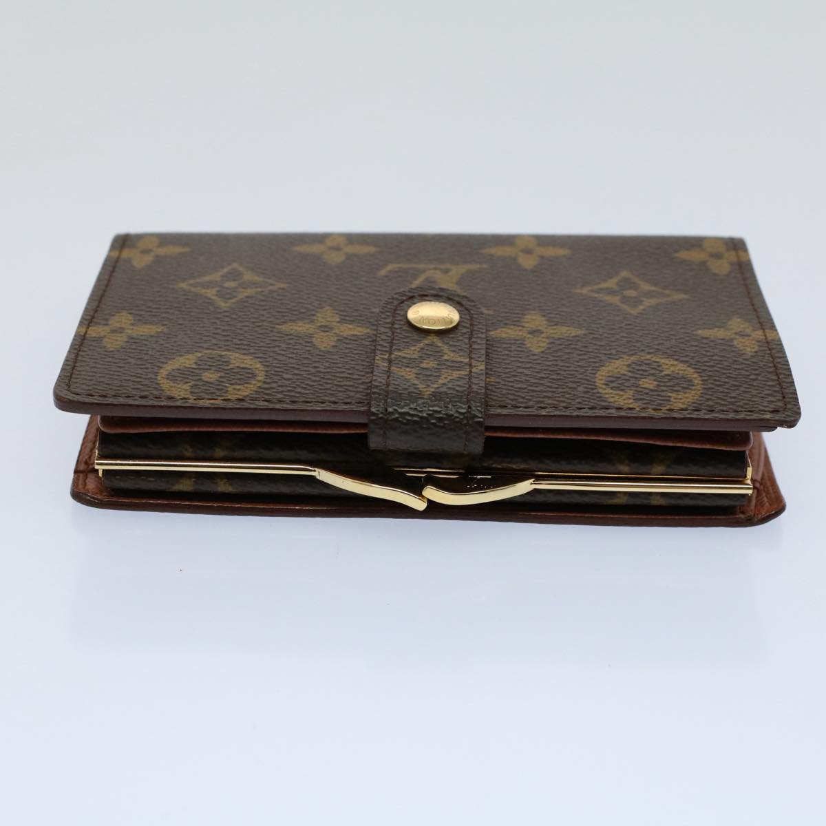 LOUIS VUITTON Monogram Porte Monnaie Billets Viennois Wallet M61663 yk8540