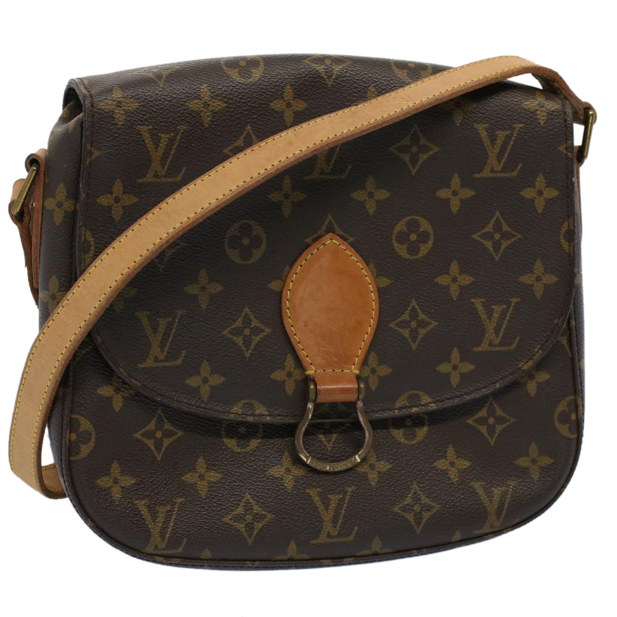 LOUIS VUITTON Monogram Saint Cloud GM Shoulder Bag M51242 LV yk8551