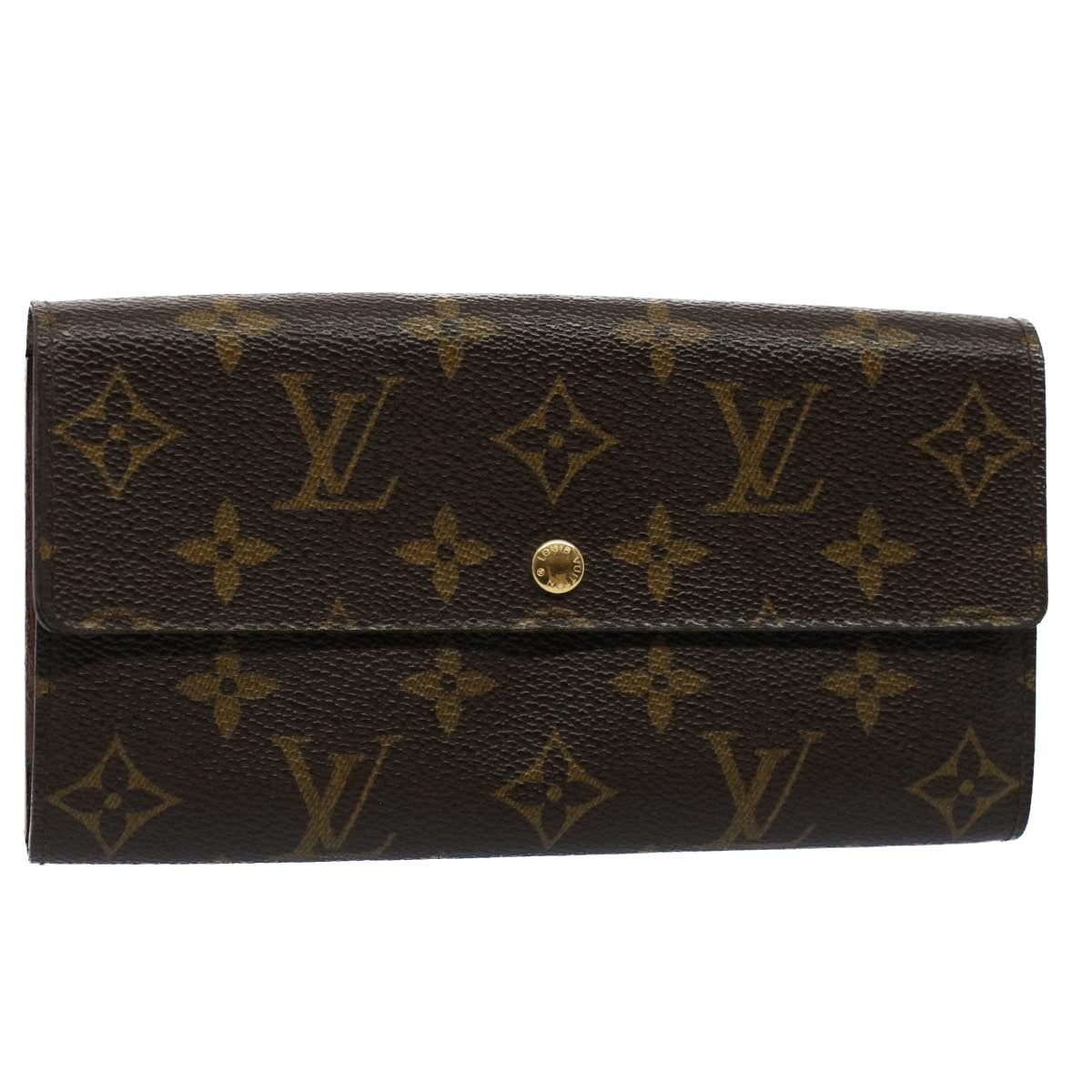 LOUIS VUITTON Monogram Portefeuille Sarah Long Wallet M61734 LV yk8555