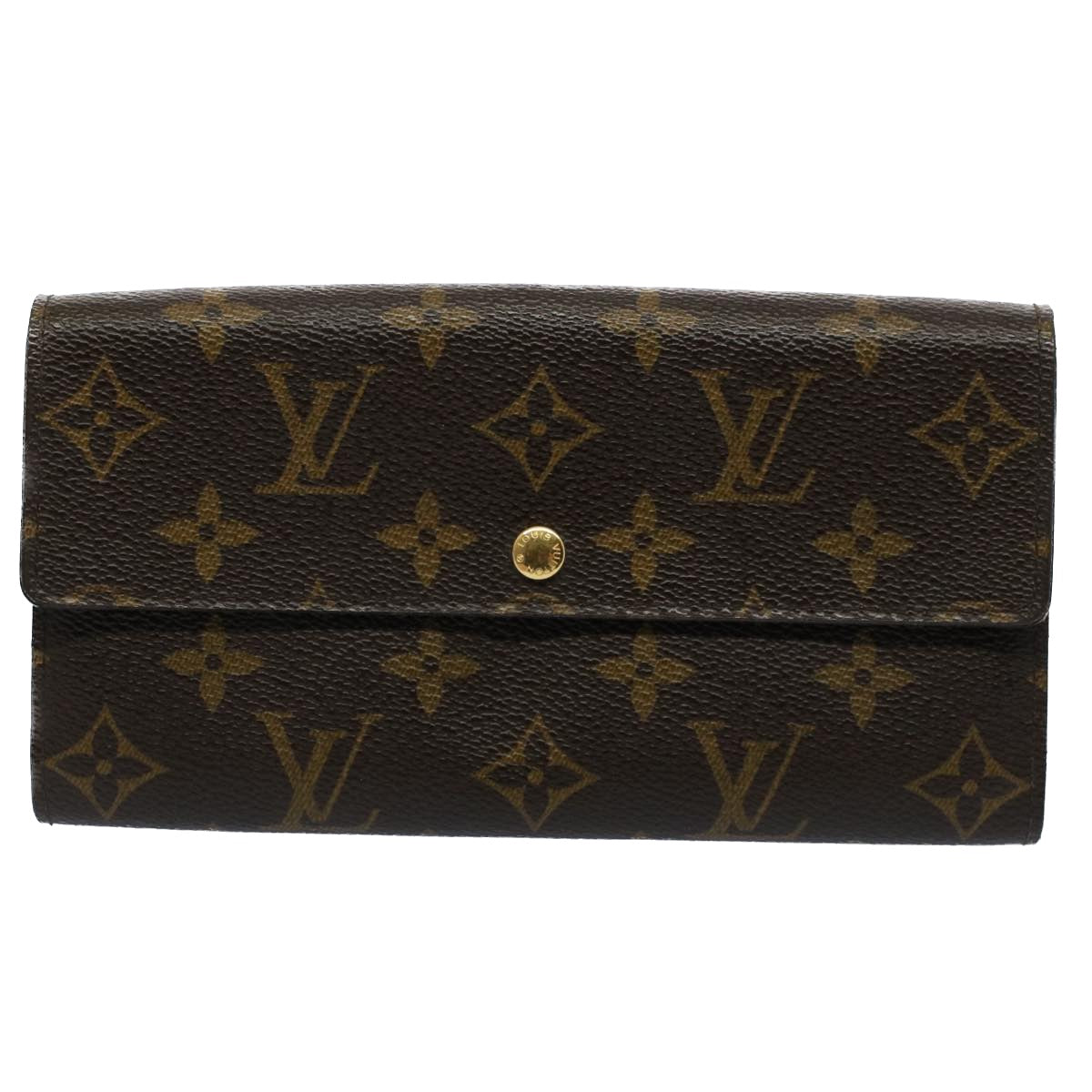 LOUIS VUITTON Monogram Portefeuille Sarah Long Wallet M61734 LV yk8555