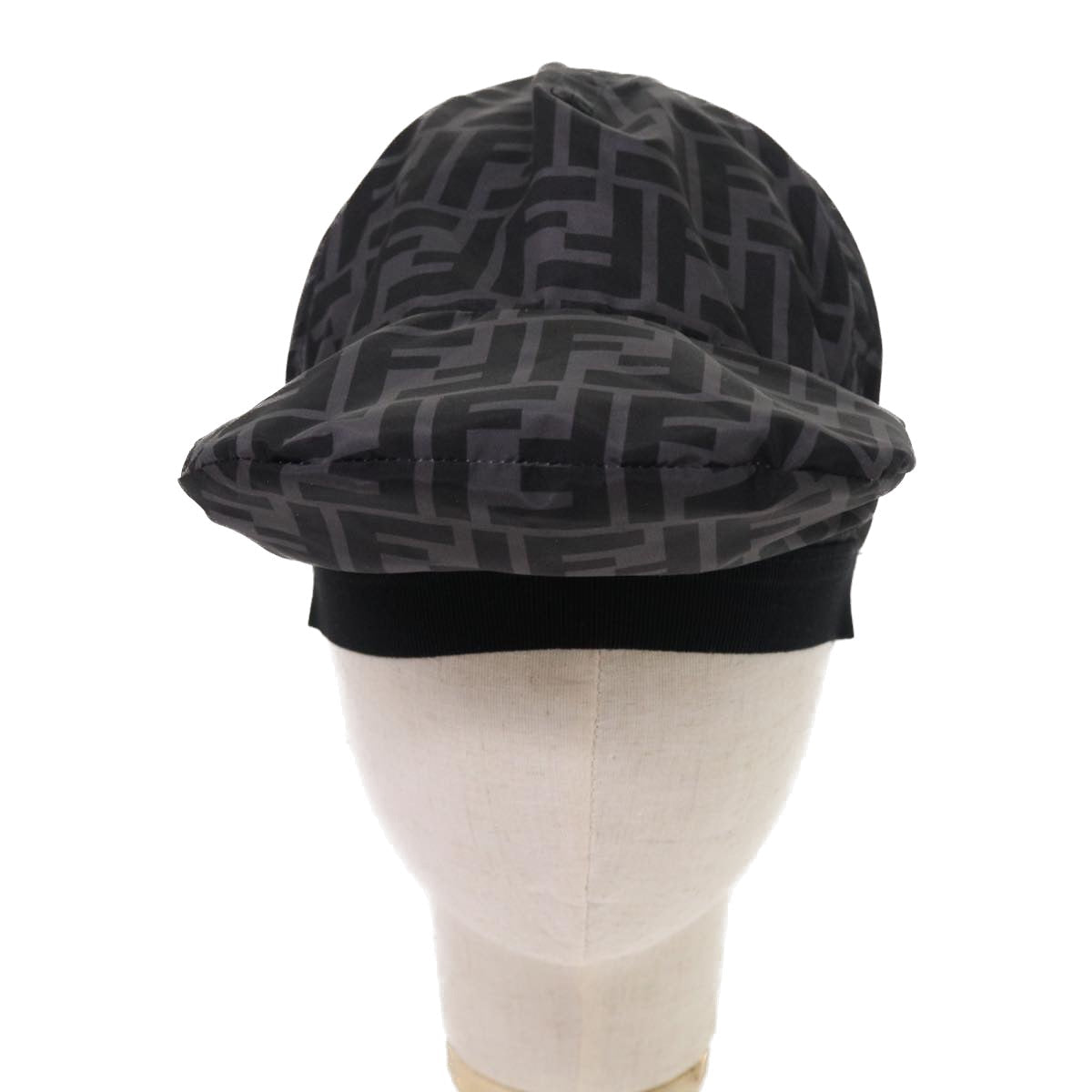 Luxury FendiZucca Canvas Cap Cover Blackyk8556
