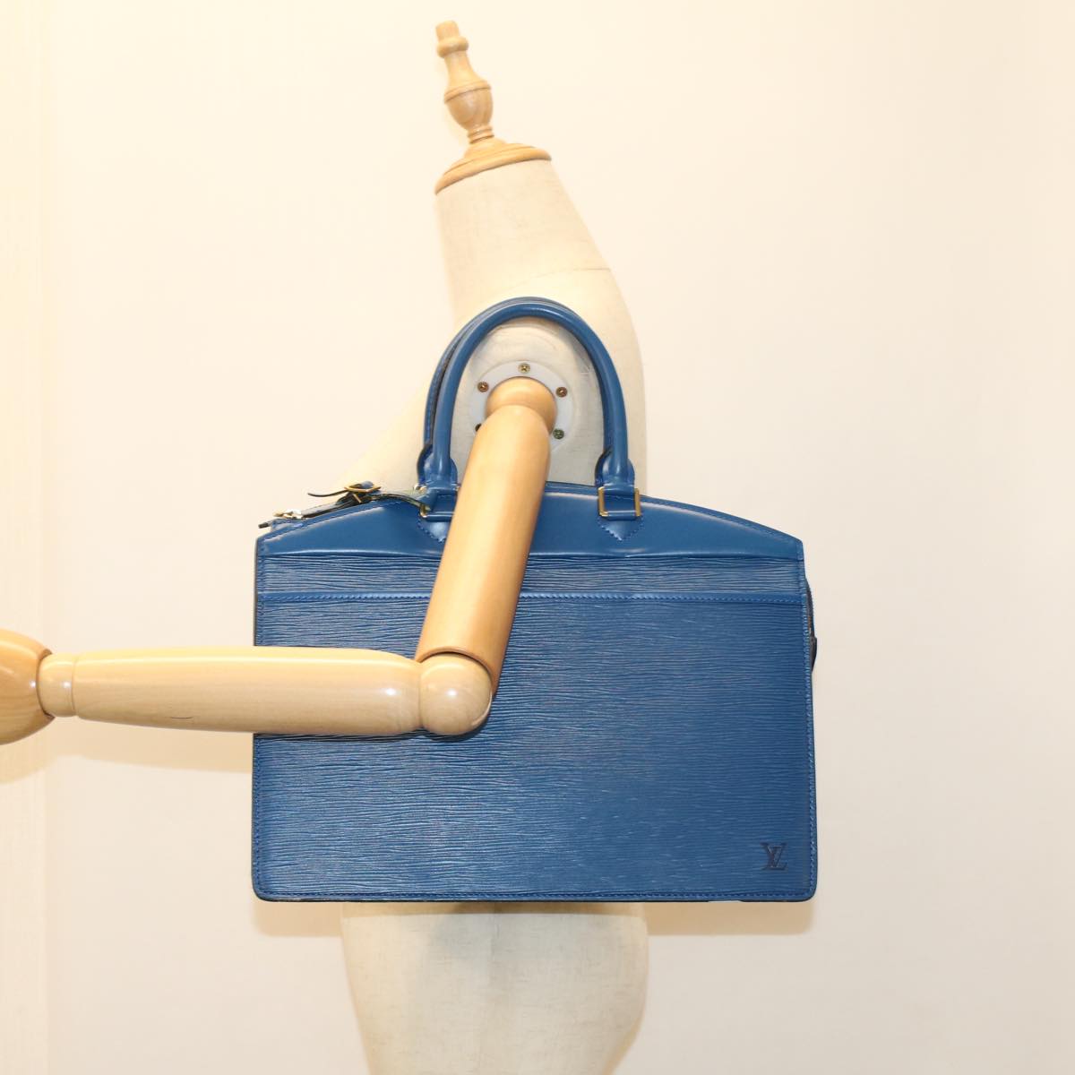 LOUIS VUITTON Epi Riviera Hand Bag Blue M48185 LV yk8565