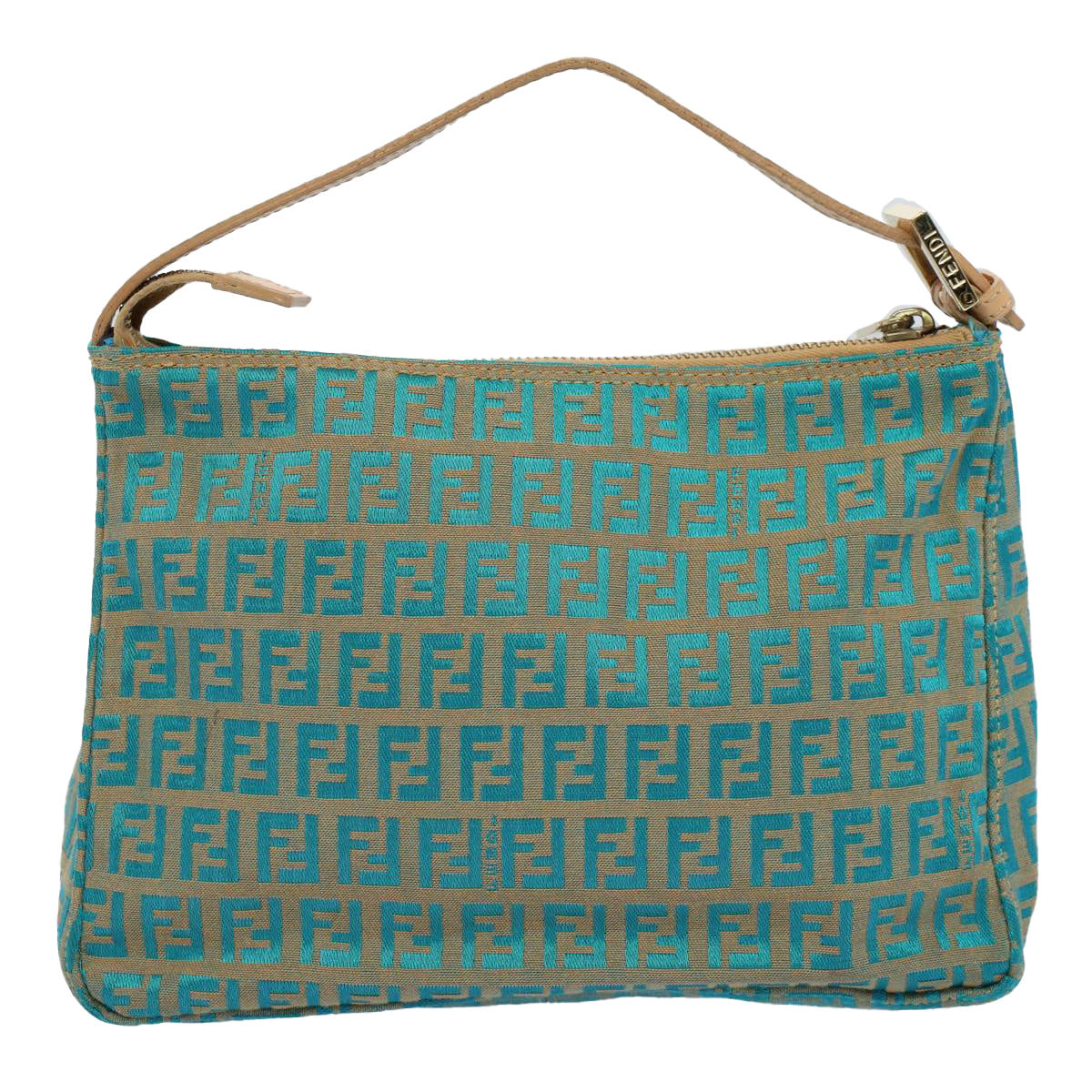 Luxury FendiZucchino Canvas Hand Bag Blueyk8579