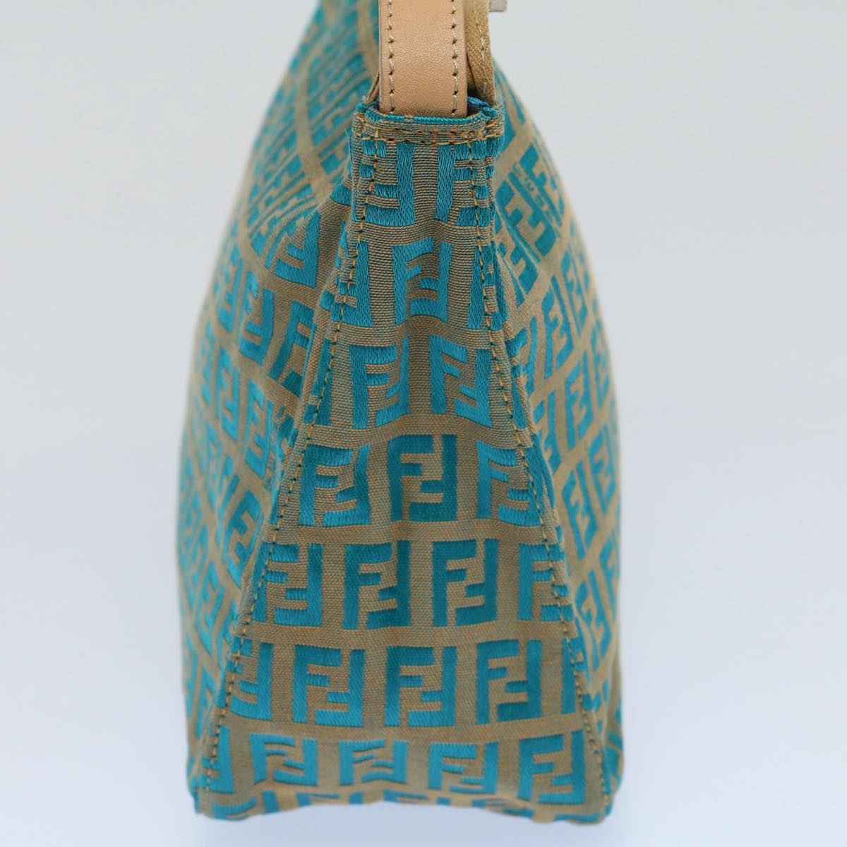 Luxury FendiZucchino Canvas Hand Bag Blueyk8579