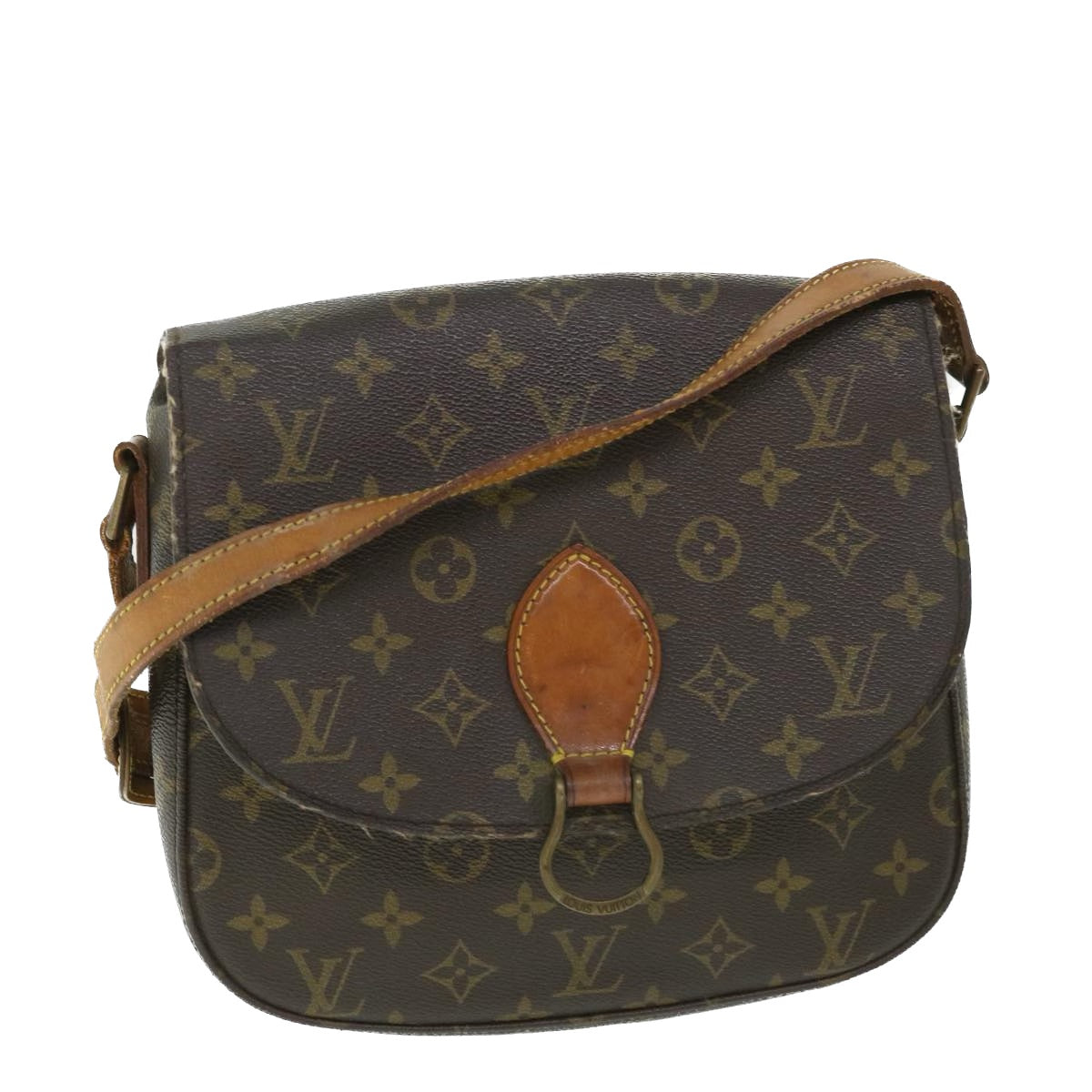 LOUIS VUITTON Monogram Saint Cloud GM Shoulder Bag M51242 LV yk8580