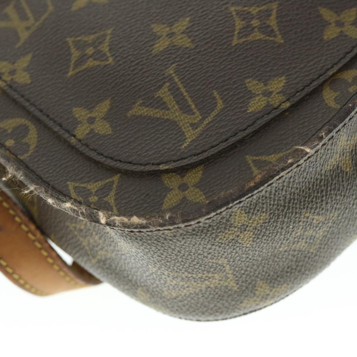 LOUIS VUITTON Monogram Saint Cloud GM Shoulder Bag M51242 LV yk8580