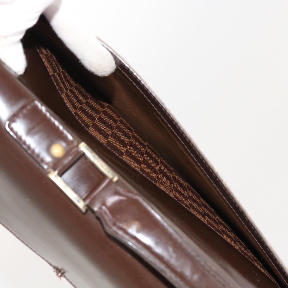 LOUIS VUITTON Damier Ebene Altona PM Briefcase N53315 LV yk8594