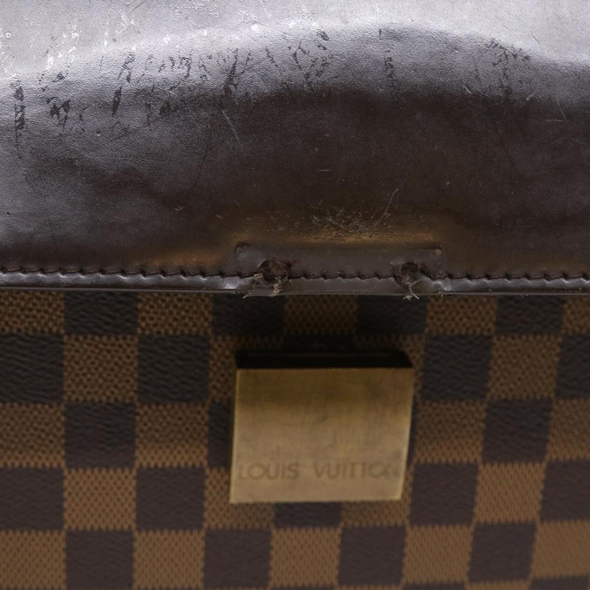 LOUIS VUITTON Damier Ebene Altona PM Briefcase N53315 LV yk8594