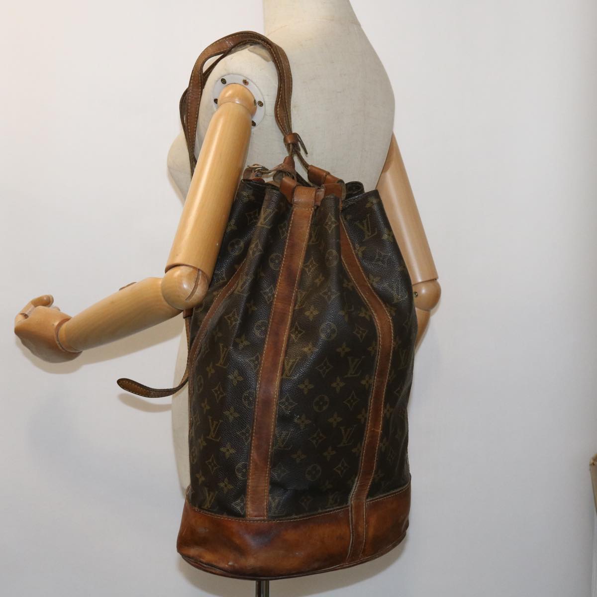 LOUIS VUITTON Monogram Randonnee GM Shoulder Bag M42244 LV yk8595