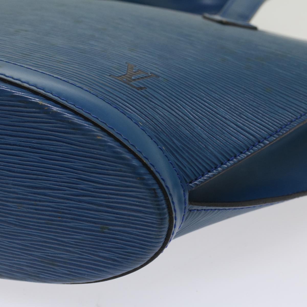 LOUIS VUITTON Epi Saint Jacques Hand Bag Blue M52265 LV yk8601
